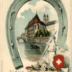 Gruss aus Zürich - Litho - Prägekarte