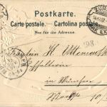 Gruss aus Zürich - Litho - Prägekarte