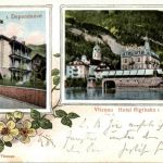 Vitznau - Hotel Rigibahn - Prägekarte