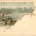 Gruss aus Weggis - Litho