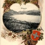 Weggis - Litho - Prägekarte