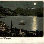 Gruss aus Weggis - Litho