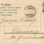 Luzern - Seefeldstrasse - Litho - Prägekarte