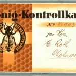 Romanshorn - Honig Kontrollkarte 1946
