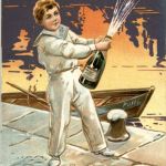 Neujahr - Prägekarte