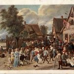 Künstlerkarte sign. Teniers