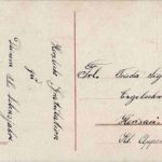 Karte mit Namen Frieda