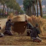 Belgians defending a road