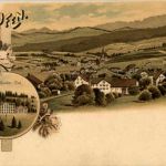 Gruss aus Teufen - Litho