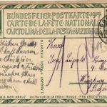 Bundesfeier Postkarte 1917