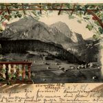 Wildhaus - Litho Prägekarte