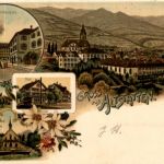 Gruss aus Altstätten - Litho