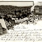 Gruss aus St. Gallen - Litho