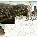 Gruss aus St. Gallen - Litho