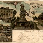 Gruss aus St. Gallen - Litho