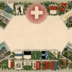 Schweiz - Litho - Prägekarte