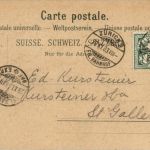 Gruss vom Waldhaus Dolder - Litho