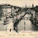 Zürich - Limmatquai mit Tram