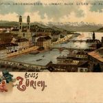 Gruss aus Zürich - Litho
