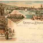 Gruss aus Zürich - Litho