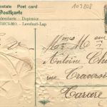 1er Avril - Litho - Prägekarte