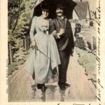 Paar mit Regenschirm - Carl Künzli