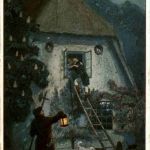 Künstlerkarte sign. H . Skarbina