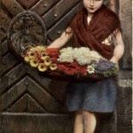 R. Schlosser - Blumenmädchen