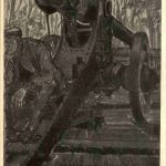 Erobertes Geschütz in Feuerstellung