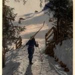 Aufstieg ins Skigelände