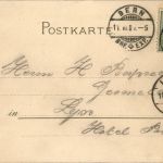 Frau - Künstlerkarte - Litho