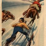 Pferd Skifahren Humor