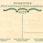 Bundesfeier Postkarte 1925