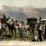 Abfahrt ser Sennen auf der Alp