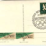 Wilfriede Tews - Sonderstempel Olympiade 1960