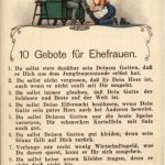 10 Gebote für Ehefrauen