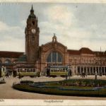Wiesbaden - Bahnhof mit Strassenbahn