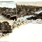 Gruss aus Zürich - Litho