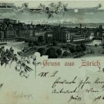 Gruss aus Zürich - Litho