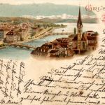 Gruss aus Zürich - Litho