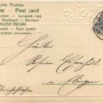 Der Abschied - Prägekarte