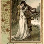 Der erste Kuss - Prägekarte