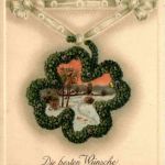 Neujahr - Prägekarte- Bahnpost