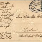 Neujahr - Prägekarte- Bahnpost