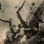 Kinder auf Baum - Feldpost