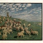 Volkmann - Frühling auf der Weide schafe