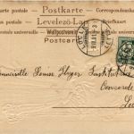 Kind mit Hund - Prägekarte