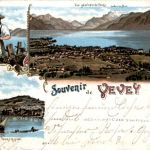 Souvenir de Vevey - Litho