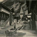 Kirchgasse in Meiringen vor dem 25. Oktober 1891