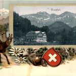 Urnäsch - Rossfall - Litho - Prägekarte